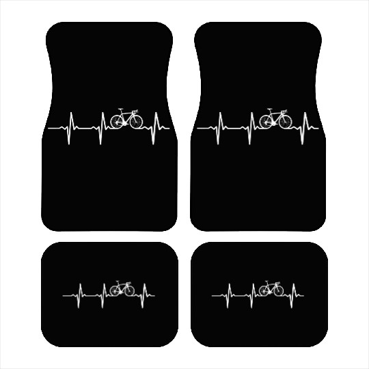 Cycling - cycling heart beat - bicycle lover Car Mats