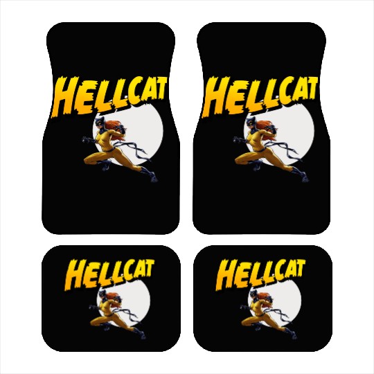 Mens Marvel Hell Cat Hella Cat Hellcat New cat Car Mats