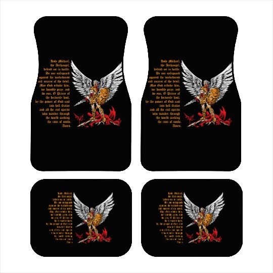 Saint Michael Car Mats for men prayer catholic church