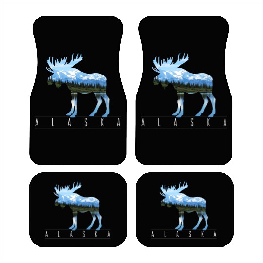 Alaska - Moose Nature Outdoor Gift Car Mats