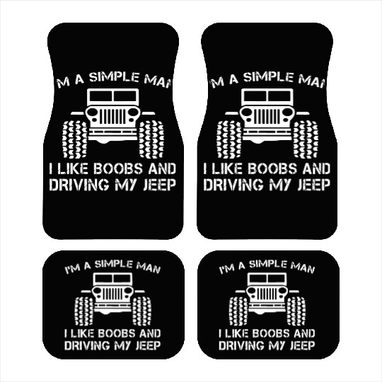 I am a simple man jeep Car Mats