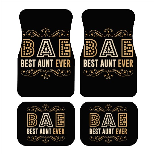 BAE - Best Aunt Ever Sister Niece Nephew Gift Car Mats