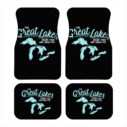 Lake The Great Lakes Silhouette USA Border Gift Car Mats
