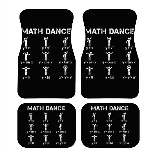 Math dance function Car Mats