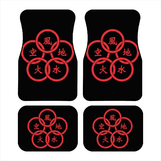 Musashi Bushido Warrior Samurai 5 Rings Japanese Car Mats