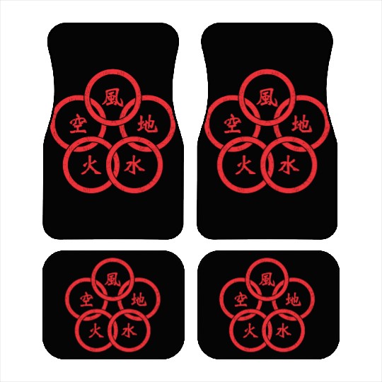 Musashi Bushido Warrior Samurai 5 Rings Japanese Car Mats