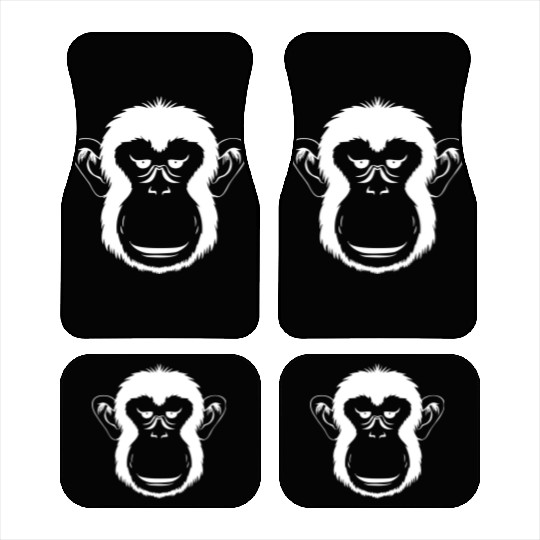 Bored Monkey Face Car Mats