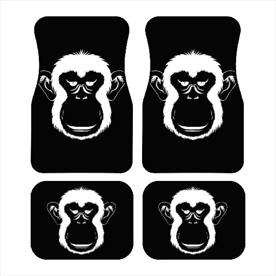 Bored Monkey Face Car Mats