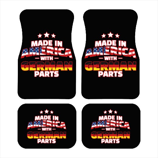 Made in America with German Parts Funny Germerican Car Mats