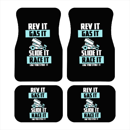 SPRINT CAR RACING GIFT: Race It Like You Stole It Car Mats