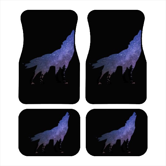 Wolf wolves galaxy howl Car Mats