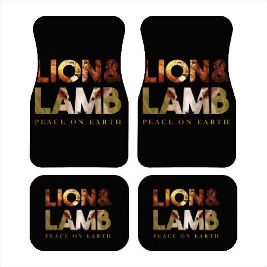 The lion and the lamb Car Mats