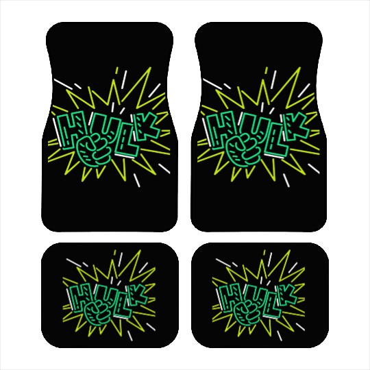 Neon Hulk Car Mats By Marvel Design By Humans----PD