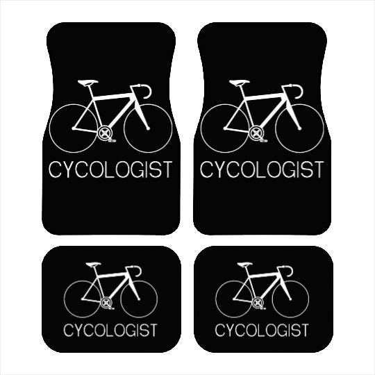 Cycologist Psychology Cyclist Bicycle Bike Car Mats