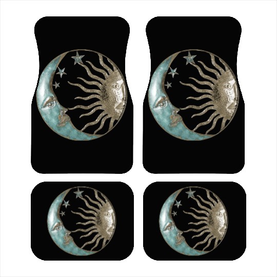 Moon and sun Car Mats