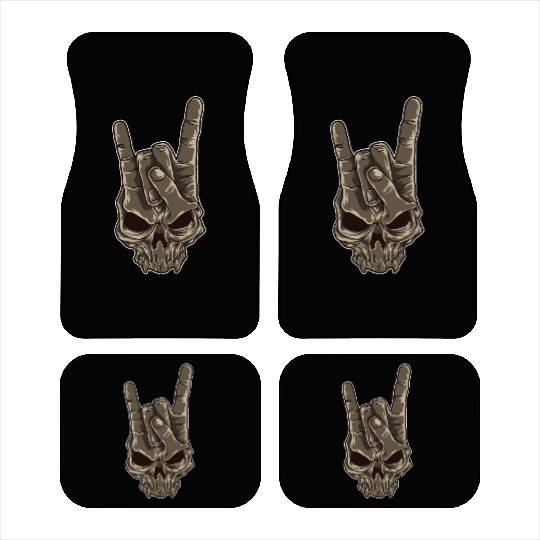Devil Horns Sign | Heavy Metal Hand Gesture Music Car Mats