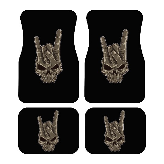 Devil Horns Sign | Heavy Metal Hand Gesture Music Car Mats