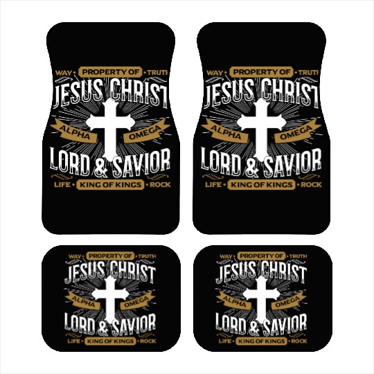 way property of truth jesus christ alpha omega lor Car Mats
