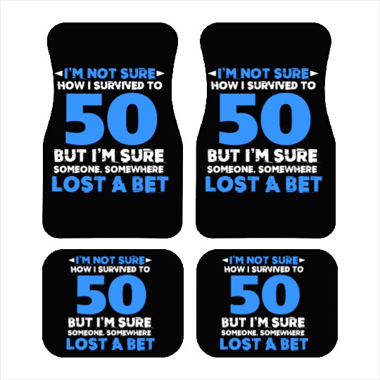 50th Birthday Car Mats