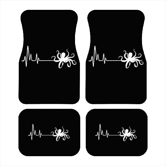 My Heart Beats For Octopus Heartbeat Car Mats