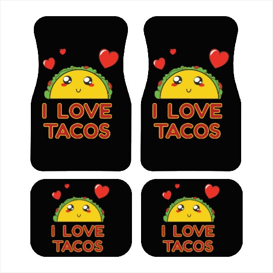 I Love Tacos Car Mats