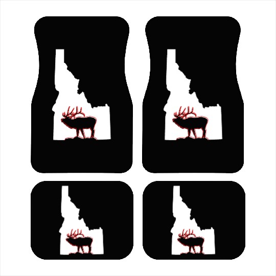 Idaho state with outline of Elk inside combi Car Mats