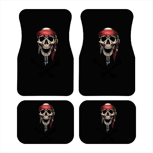 Pirate Skull and Crossbones Car Mats