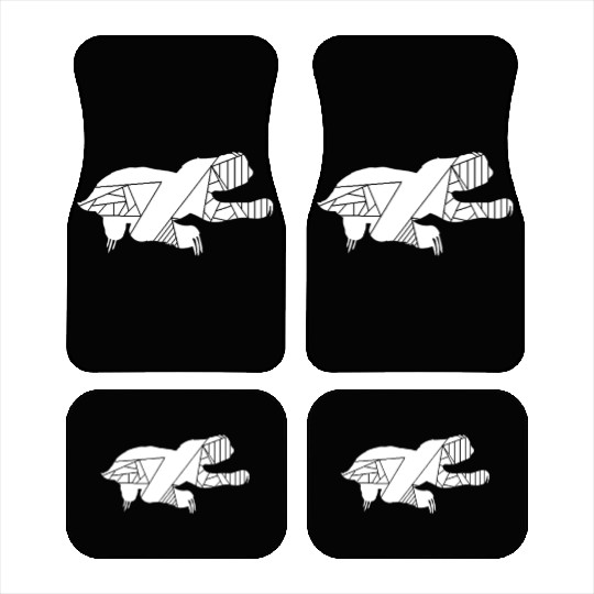 Geometric sloth - Sloth Car Mats