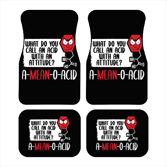 A Mean O Acid, Science Fiction Laboratory Science Car Mats