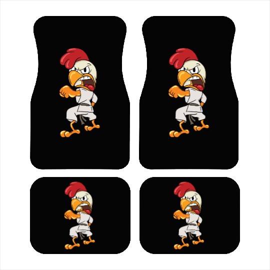 Ninja Chicken Karate Fencing Martial Arts Car Mats