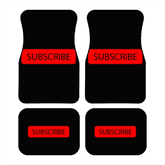 Youtube subscribe design Car Mats