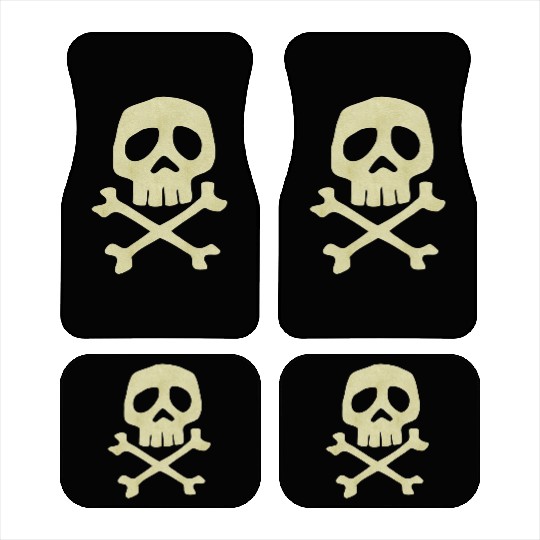 Misfits Style Captain Harlock Skull Crossbones Car Mats