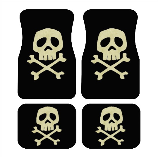 Misfits Style Captain Harlock Skull Crossbones Car Mats