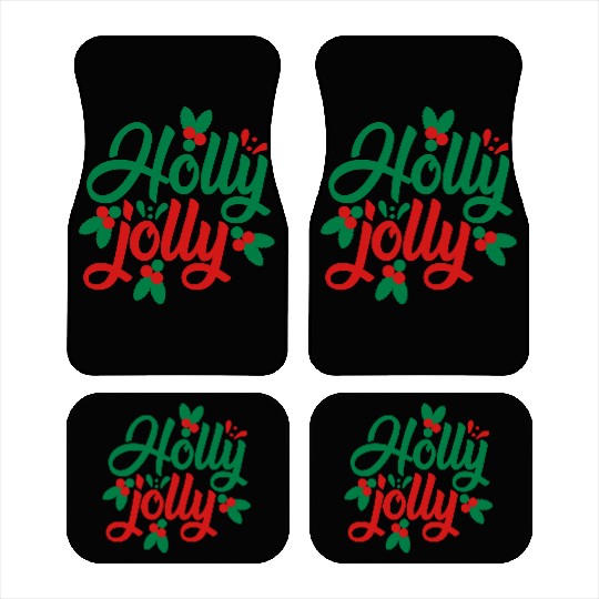 Holly jolly, A great Christmas party gift Car Mats