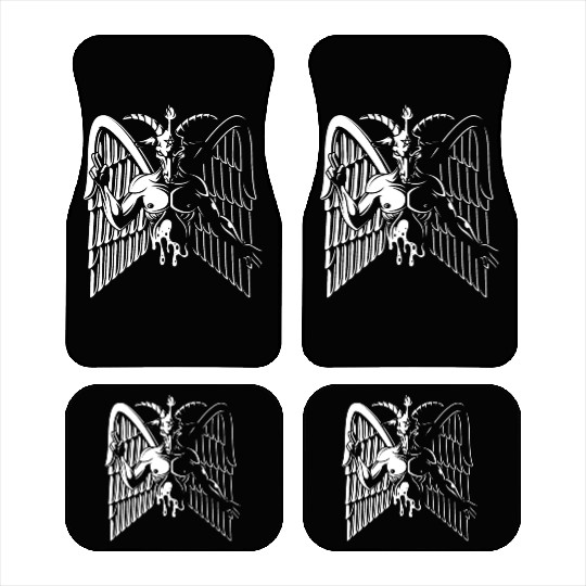 Dark Goat Baphomet - Satanic Lucifer Beelzebub Car Mats
