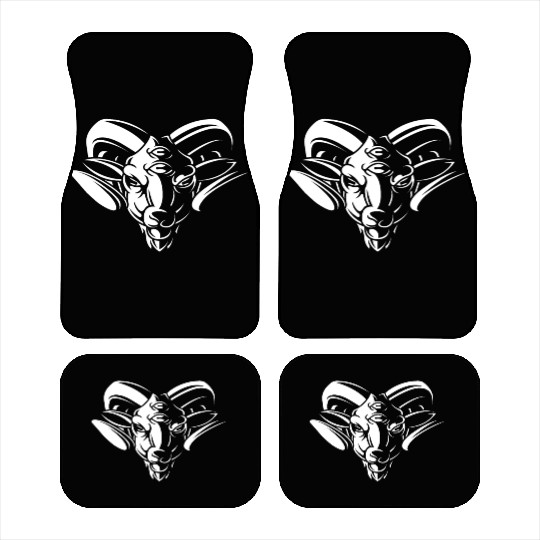 Dark Goat Baphomet - Satanic Lucifer Beelzebub Car Mats