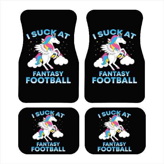 I Suck At Fantasy Football Funny Football Lover Car Mats