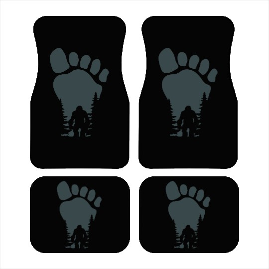 Sasquatch Yeti Bigfoot Wild man Funny saying Car Mats