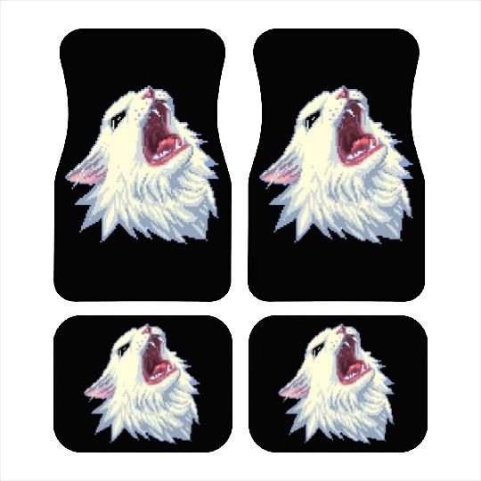 8 bit Screamin Thurston the Cat meme 2 Car Mats