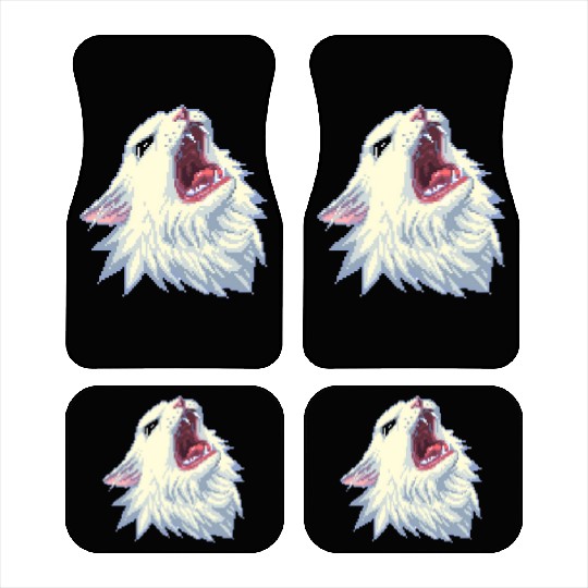 8 bit Screamin Thurston the Cat meme 2 Car Mats