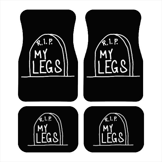 Gravestone RIP My legs gym Car Mats