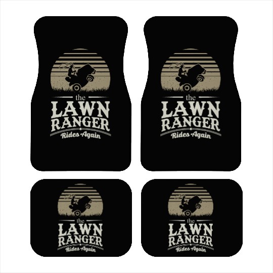 Lawn Ranger Grass Lawn Mower Lone Pun Landscaper Car Mats