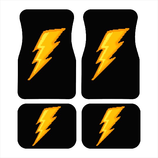 Lightning bolt Pixel Car Mats