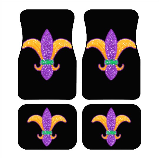 Mardi Gras Badge Street Party Carnival Gift Car Mats