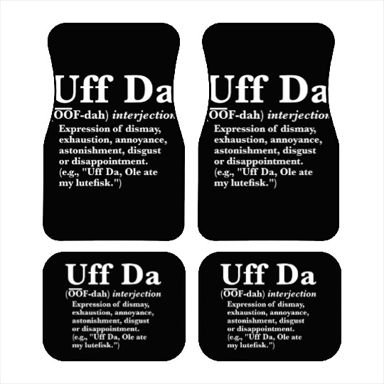 Uff Da Definition Car Mats