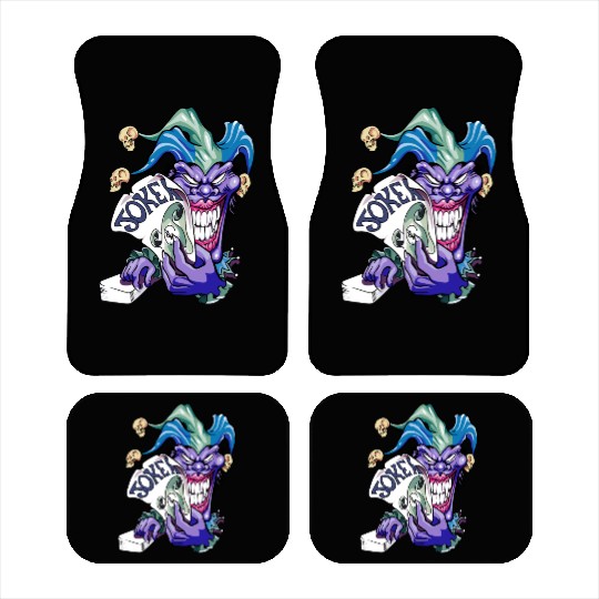 Joker with cards Car Mats