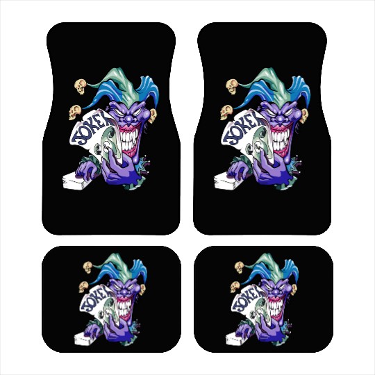 Joker with cards Car Mats