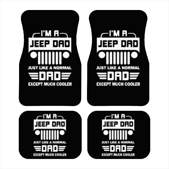 Jeep Dad Offroading Cool Father Gift Car Mats