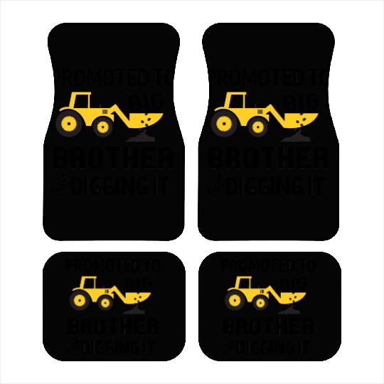 Promoted To Big Brother And Digging It - Boy Gift Car Mats
