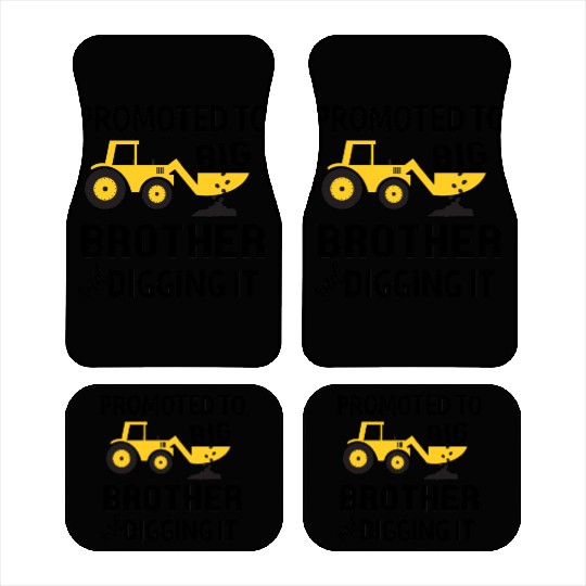 Promoted To Big Brother And Digging It - Boy Gift Car Mats